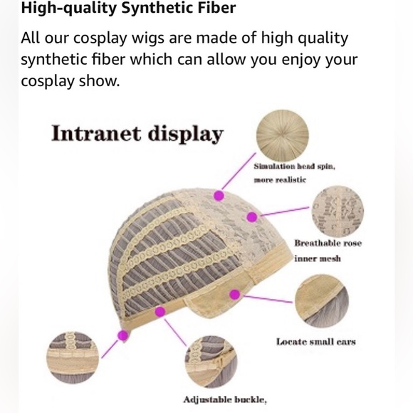 Deep Dark Rose Short Cosplay High-Quality Synthetic Fiber Asymmetrical Wig - Picture 13 of 16